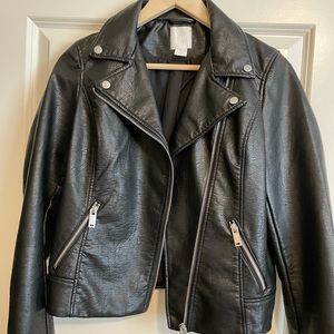 H&M faux leather jacket size 6